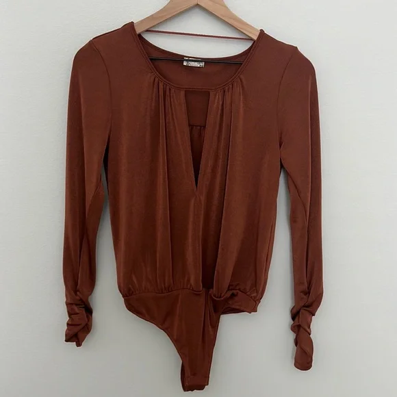 Free People Kaya Keyhole Bodysuit Size S - Picture 4 of 8